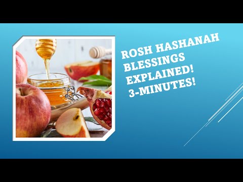 Rosh HaShanah Blessings Explained in 3 Minutes