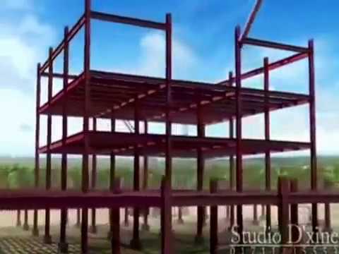 Vídeo: Como é construído um edifício com estrutura de aço?