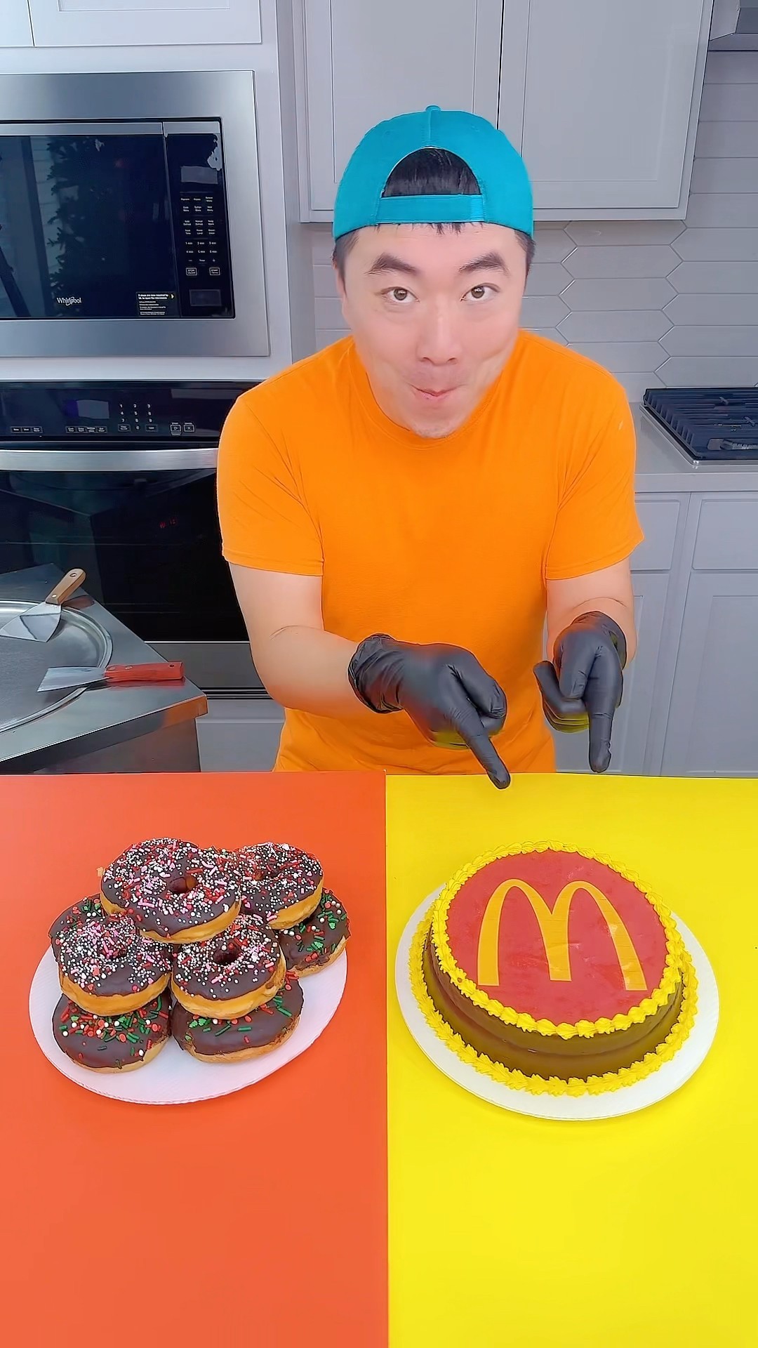 Mcdonald's cake vs donuts ice cream challenge!? #funny by Ethan Funny Family