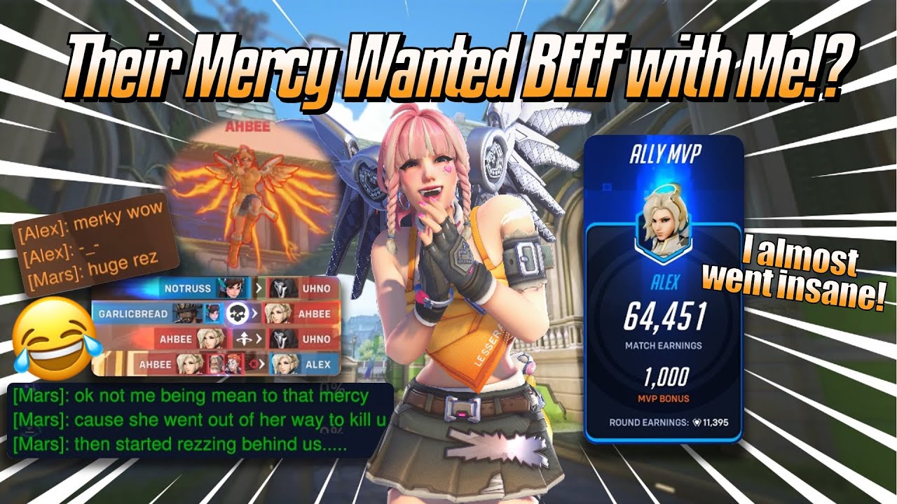 Their Mercy Wanted BEEF with Me!? 😂 - Mercy Stadium Gameplay - Overwatch 2 (Season 16)