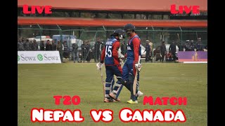 LIVE Canada vs Nepal 1st Match  cricket match today live  Score 2024