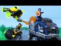 LEGO Avengers Truck Takedown! STOP MOTION LEGO Captain America &amp; Hawkeye&#39;s Mission! | Billy Bricks