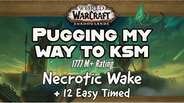 World of Warcraft Gameplay Mythic Plus Brewmaster Monk Necrotic Wake Guide Pug to Keystone Master