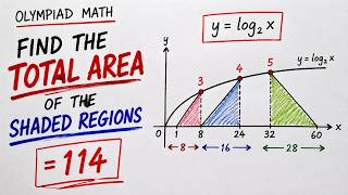 Famous Find the Total Area FAST | Logarithm Geometry Problem | Olympiad Students Net Worth