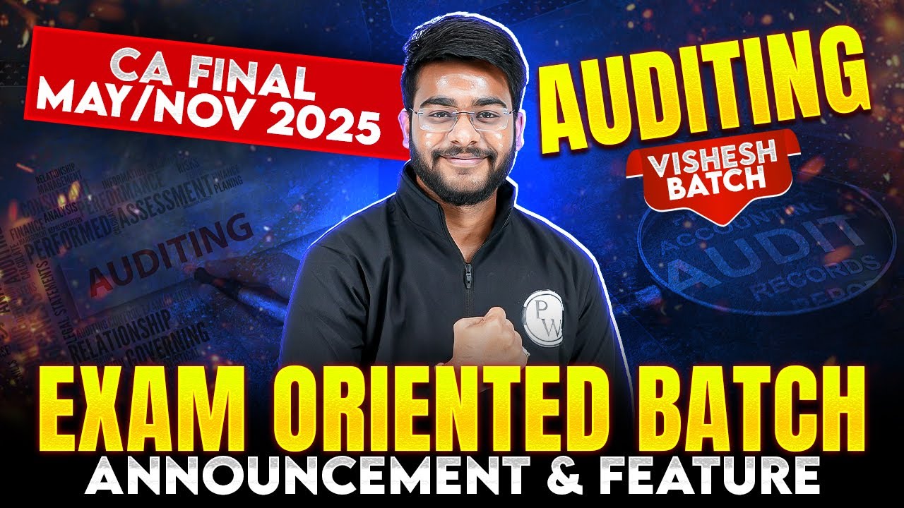 CA Final Audit Vishesh Exam Oriented Batch Announcement 🔥|| CA Hemant ...