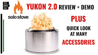 Solo Stove YUKON 2 0 close up, fire lite PLUS many Accessories fire pit