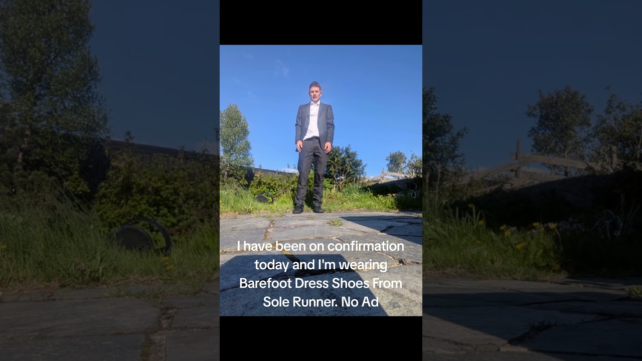 Supporting the confirmand while wearing my Sole Runners. These shoes let your feet do their thing.