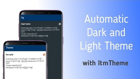 Automatic dark and light Theme in Sketchware by ITM Channal.