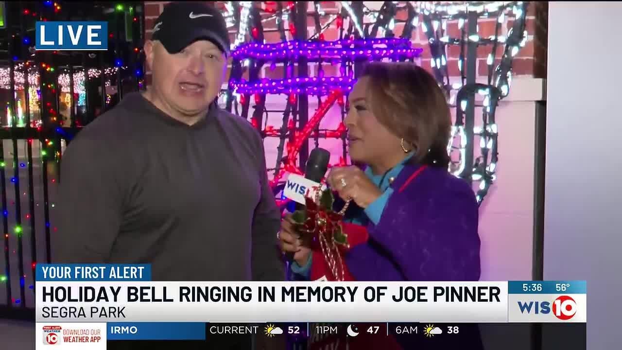 WIS ringing Salvation Army bell tonight in memory of Joe Pinner 5:30 p.m.