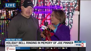 WIS ringing Salvation Army bell tonight in memory of Joe Pinner 5:30 p.m.