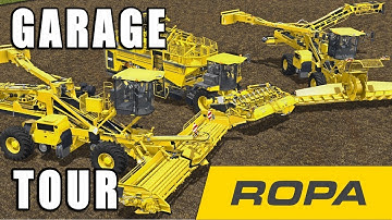 Farming Simulator 2017 ROPA DLC | GARAGE TOUR