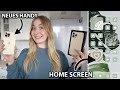 Neues handy home screen organisation