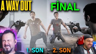 HAPİSHANEDEN KAÇMA A WAY OUT FİNAL! 2 SON DA AĞLATTI! | ÜMİDİYLE PS5 A WAY OUT OYNUYORUZ *FİNAL*