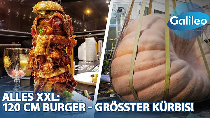 XXL-Ranking: Gigantischer 1.20m-Burger & der größte Kürbis der Welt!🤯
