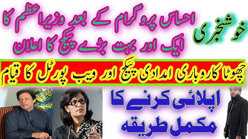 Ehsaas Labour Fund Program |PM Launches Web Portal |How To Apply Online/Chota Karobar imdadi Package