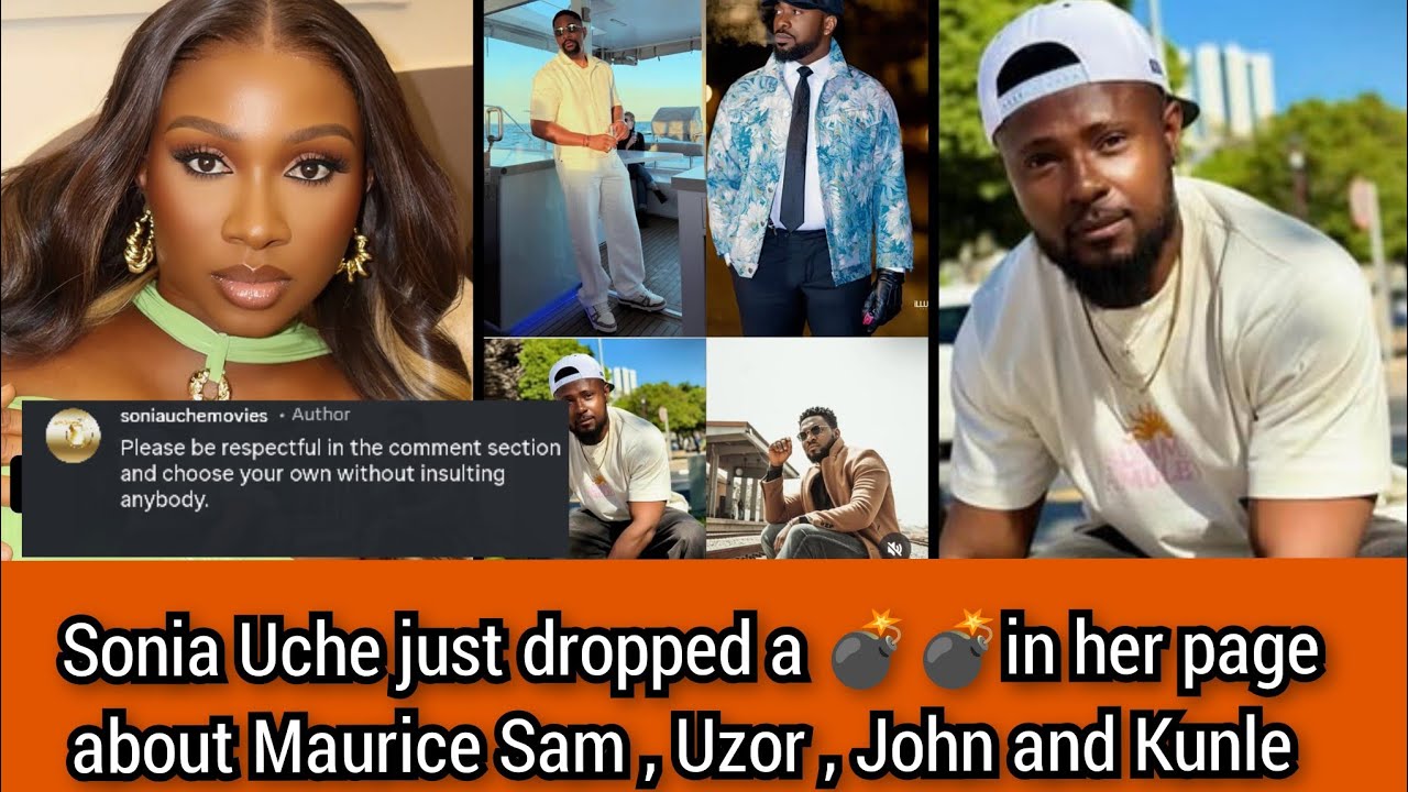 Соня Уче только что опубликовала на своей странице пост о Морисе Сэме, Узоре, Джоне и Кунле.