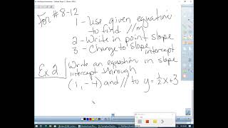 Alg 1 3rd hour 5 6 Notes