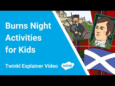 Burns Night Activities for Kids | Who is Robert Burns?