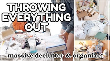 SMALL SPACE EXTREME DECLUTTER & ORGANIZE WITH ME 2023 /  KONMARI CLEANING DECLUTTERING & ORGANIZING