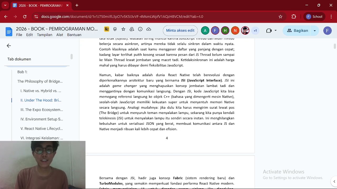 Membaca Bab 1 Buku Pemrograman Mobile - Bagus Habibi