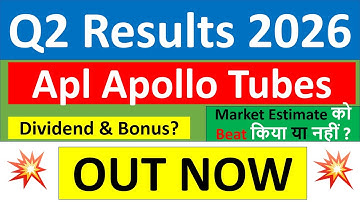 Apl Apollo Tubes Q2 results 2026 | Apl Apollo results today | Apl Apollo Tubes Share News today