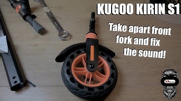 Kugoo Kirin S1 front fork disassembly and sound fix