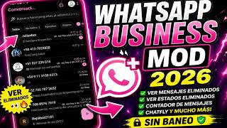 🔥 NUEVO WhatsApp Business MOD 2026: DESCARGA + INSTALA + USA (Sin Baneo 🚫)
