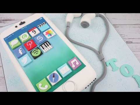 How To Make An Easy Iphone Cake Youtube
