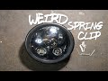 Motorcycle Headlight Bucket Wire Spring Clip How to Install