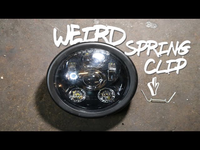 Motorcycle Headlight Bucket Wire Spring Clip How to Install class=