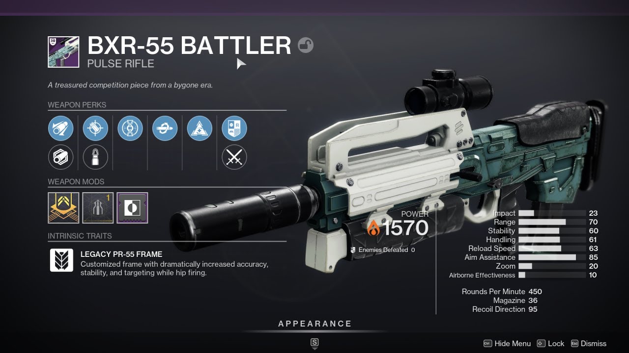 HOW TO GET BXR 55 BATTLER DESTINY 2 YouTube