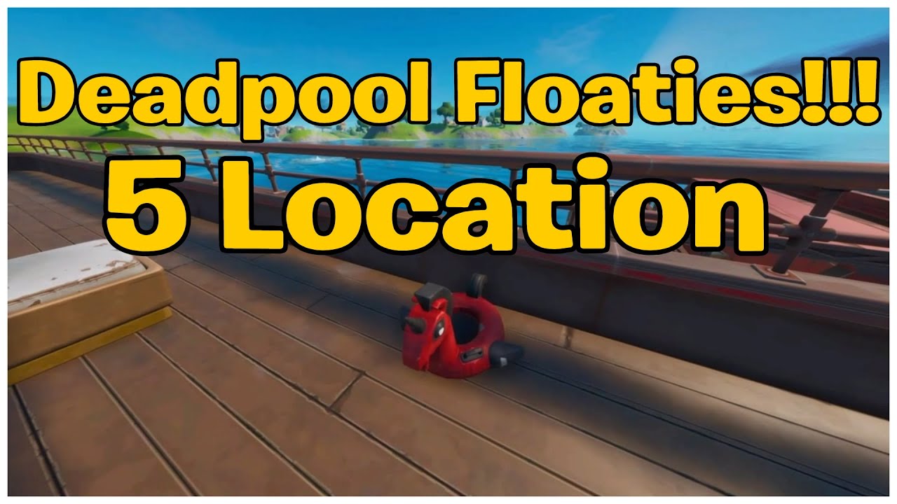 Find Deadpool Floaties at the Yacht Location Fortnite Chapter 2!!! YouTube
