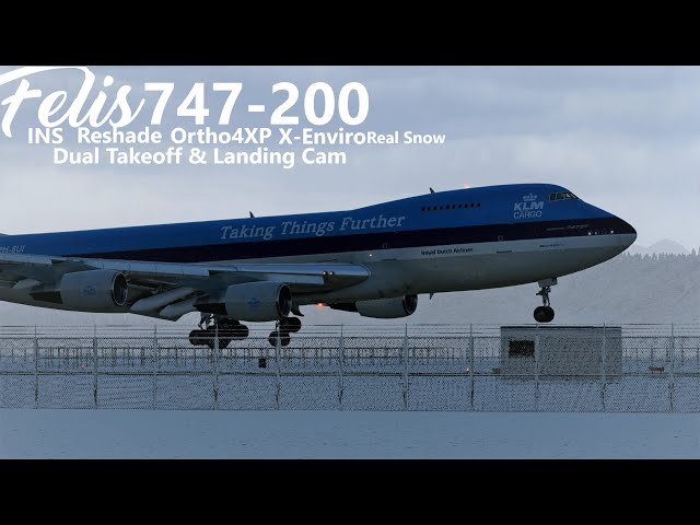 X-Plane 11 Felis 747-200 CF6-50 Real Snow | Xenviro 1.16 EHRD