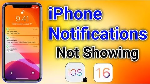 How To Fix iPhone Notifications Not Showing on Lock screen ( Fix notifications not working iOS 16 )