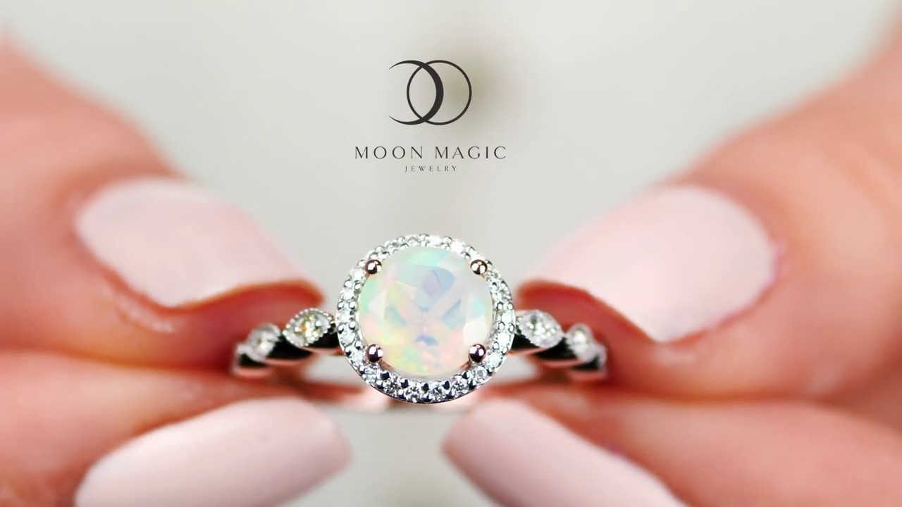 MOON MAGIC I Solid Gold Rings with Diamonds and Authentic Gemstones