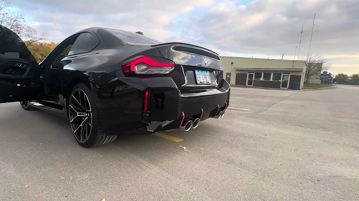 2023 BMW G87 M2 Dual Resonator Delete Exhaust sound