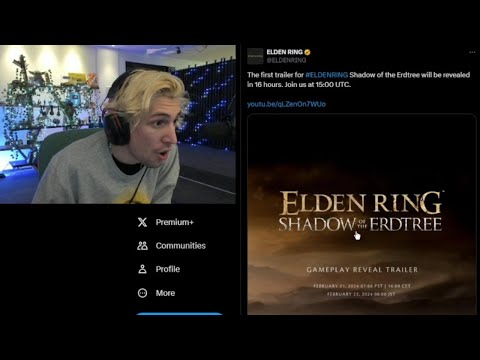 xQc Can't Believe Elden Ring DLC is Coming