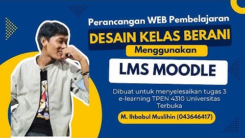 Pengembangan Perancangan web Pembelajaran / LMS MOODLE / Tugas 3
