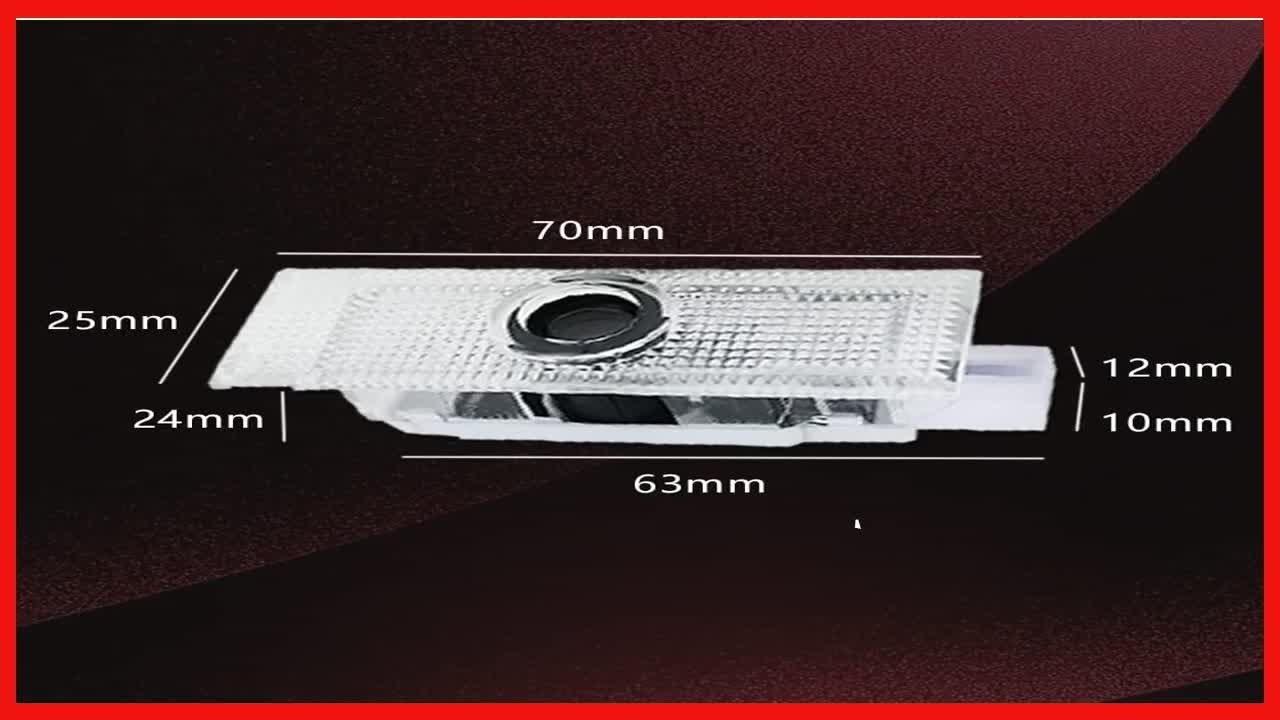 Projecteur Logo Mercedes Pour Portière - 2 Pièces - Compatible Classe C, SLK, CLK, Etc. - Lumière D'accueil LED - 6