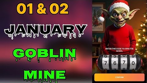 Goblin mine game code 01 January | Goblin Mine Game gift bags Code | Goblin Mine Game Daily Code |