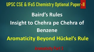 Baird's Rule: Excited state Aromaticity-UPSC Chemistry Optional-Aromaticity Part 3