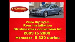 Rear Install:  Mercedes E320 Suspension Conversion Kit By Strutmasters
