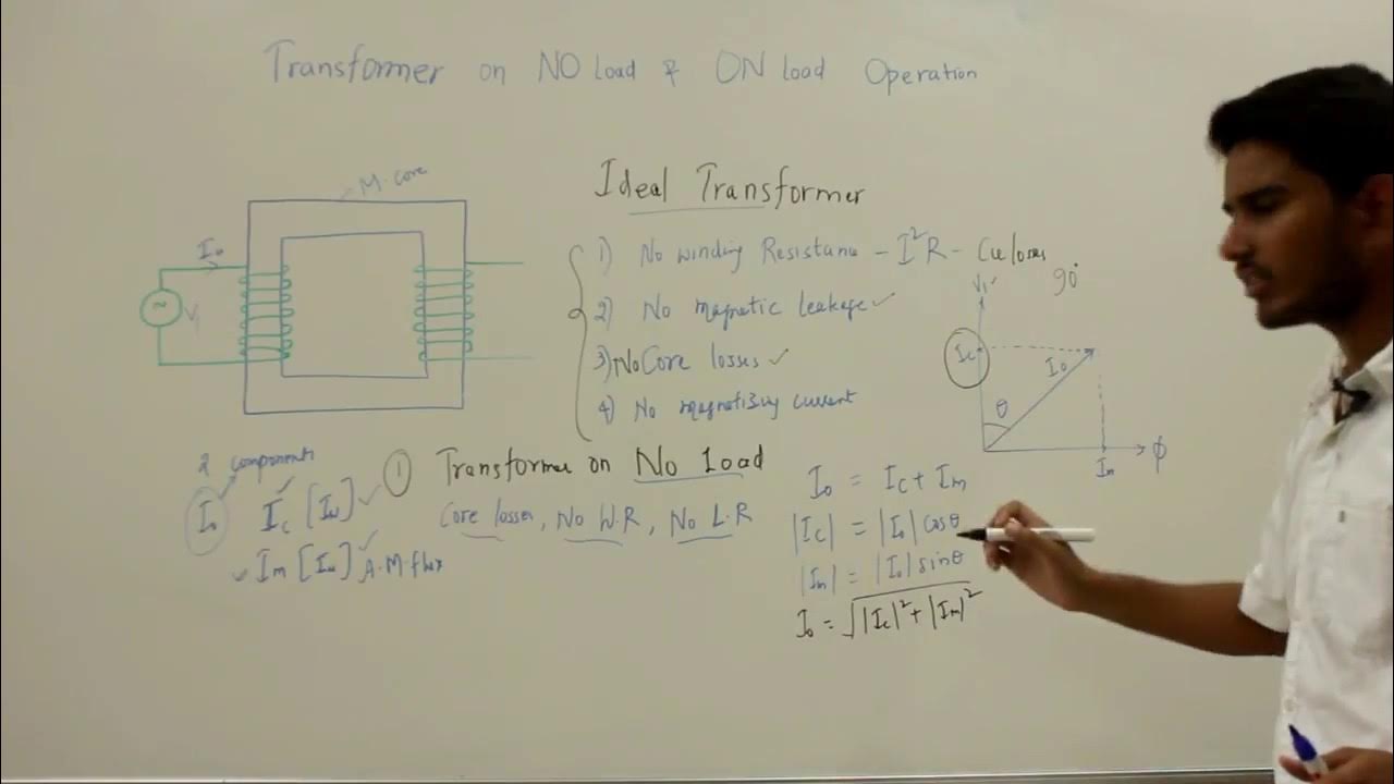 Transformer ON load and NO load Operation - YouTube