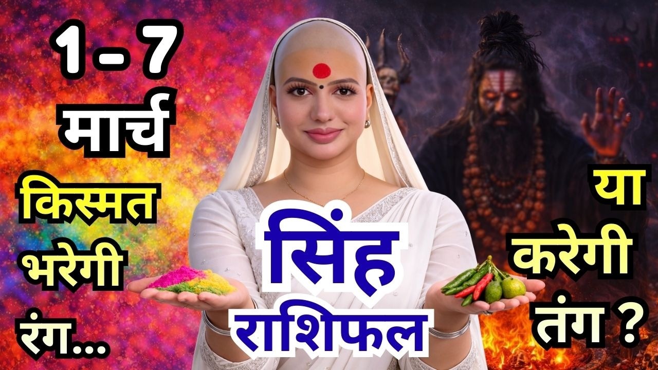 सिंह 1-7 मार्च  राशिफल 2026 | मार्च राशिफल | सिंह राशिफल | Singh rashifal | March rashifal