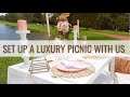 Set Up A LUXURY PICNIC With Us | Luxury BOHO Picnics | BOHO Aesthetics | Pink Rose' Theme