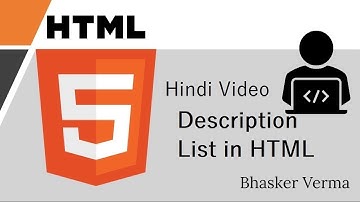 HTML tutorial for beginners in Hindi #21 | Description List in HTML