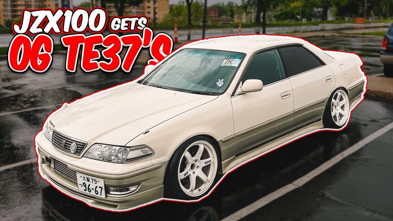 JZX100 Mark ii Gets OG TE37's! - YouTube