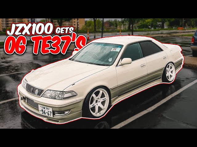 がま鮎　MARK II SPECIAL 100 JZX100 Mark ii Gets OG TE37's! - YouTube