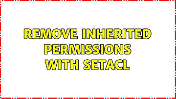 Remove inherited permissions with SetACL