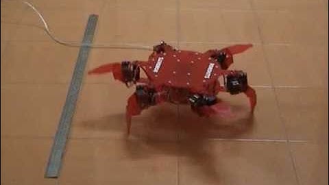 Robokits Hexapod 2DOF, Walking & turning demo